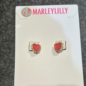 Pink Heart Earrings
